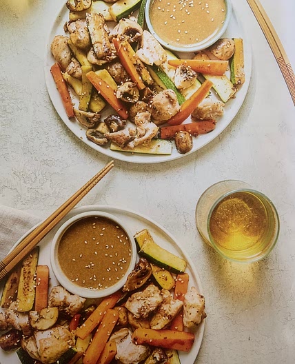 Hibachi-Style Chicken with Magic Mustard Sauce