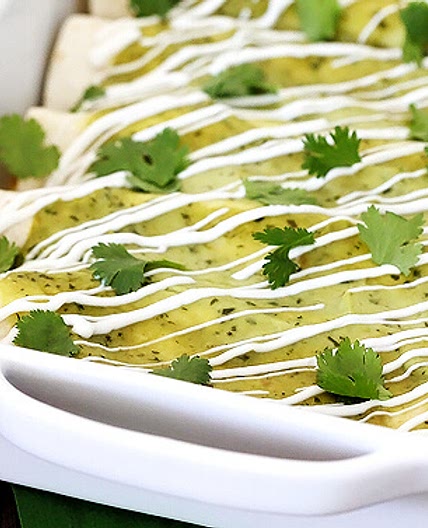 Chicken & Avocado Enchiladas