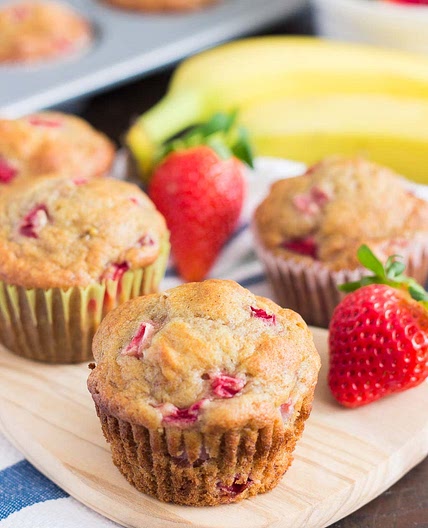 Strawberry Banana Muffins