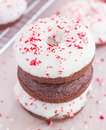 Chocolate Peppermint Donuts