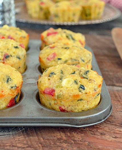 Muffins Déjeuner aux Œufs, Quinoa, Jambon et Légumes