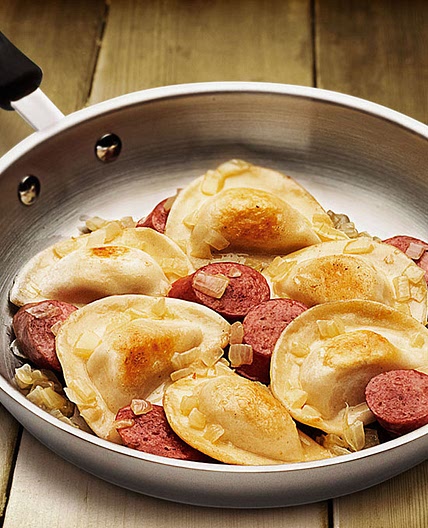 Classic Pierogies with Kielbasa/Freezer Meal