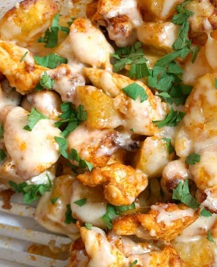 Cheesy Chicken Potato Bake
