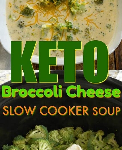 Keto Broccoli Cheese Slow Cooker Soup