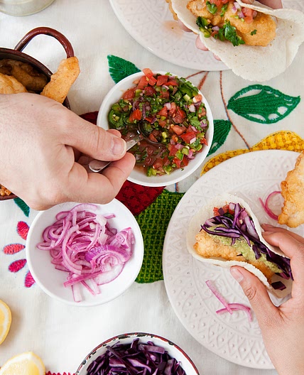 Tacos de pescado estilo Ensenada
