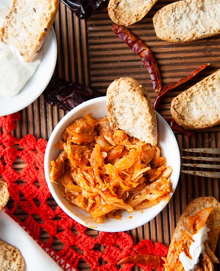 Receta de carne polaca mexicana