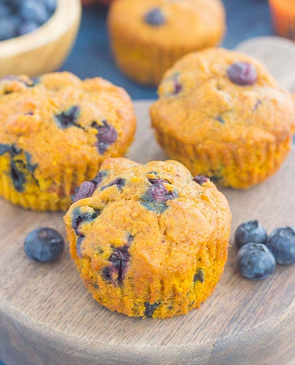Pumpkin Blueberry Muffins