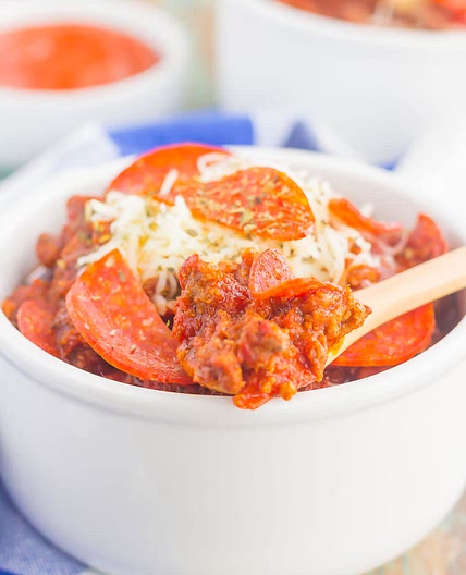 SLOW COOKER PIZZA CHILLI