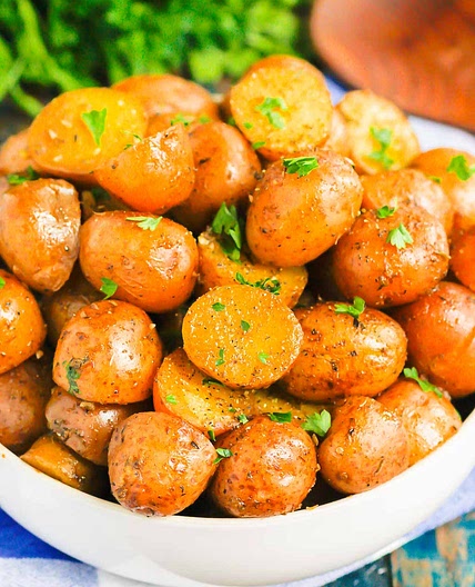 INSTANT POT GARLIC HERB POTATOES