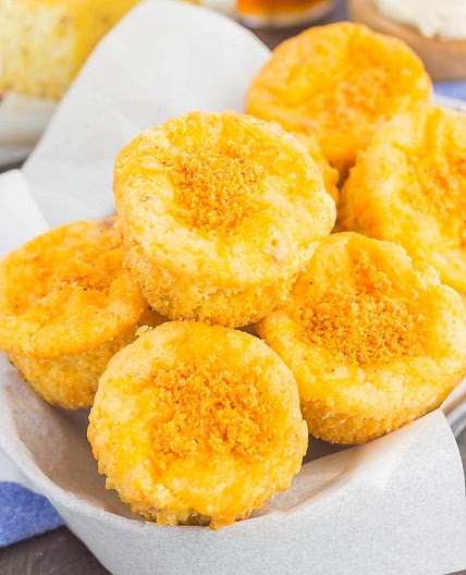 CHEESY CORNBREAD MUFFINS