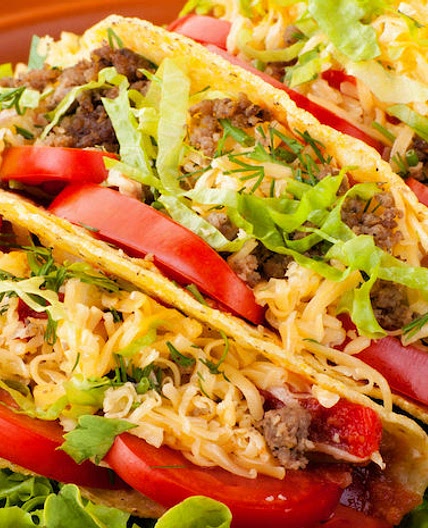 Tacos de carne picada