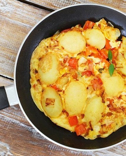 Tortilla vegana de tofu