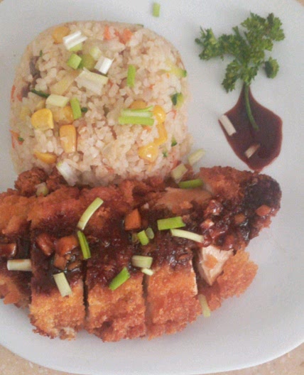 Air Fryer Chicken Katsu with Homemade Katsu Sauce