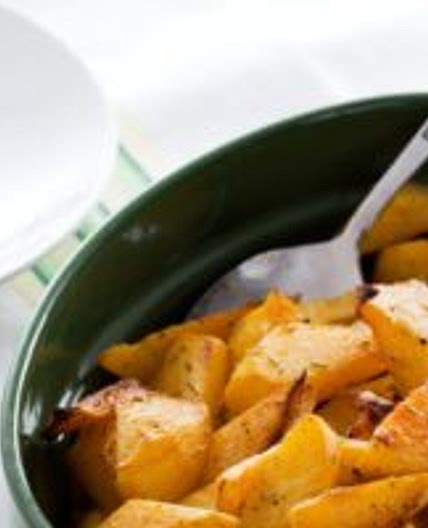 Oven-baked rutabaga wedges