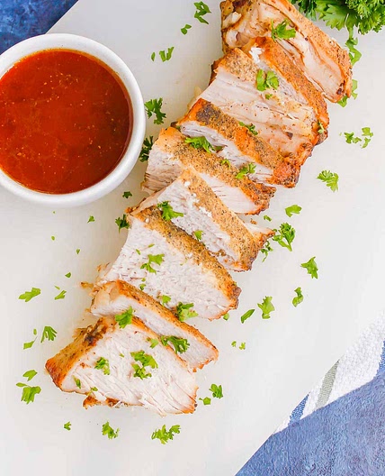 Slow Cooker Honey Balsamic Pork Loin