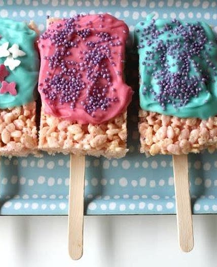 Rice Bubble Popsicles