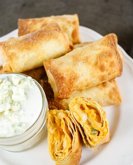 Buffalo Chicken Egg Rolls
