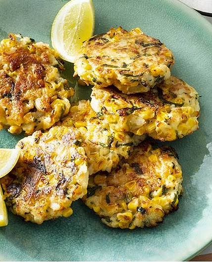 Air Fryer Crab and Corn Cakes