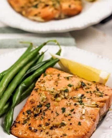 Air Fryer Garlic Butter Salmon