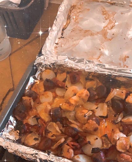 Chicken Chorizo Tray Bake
