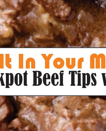 Easy Crockpot Beef Tips with Gravy