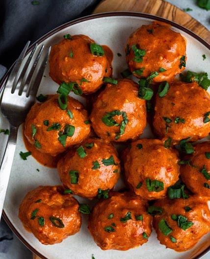 Harissa Chicken Meatballs