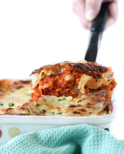 Red Lentil Lasagne