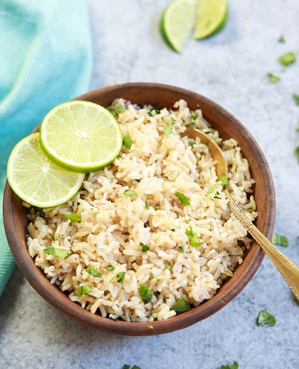 Instant Pot Cilantro Lime Brown Rice