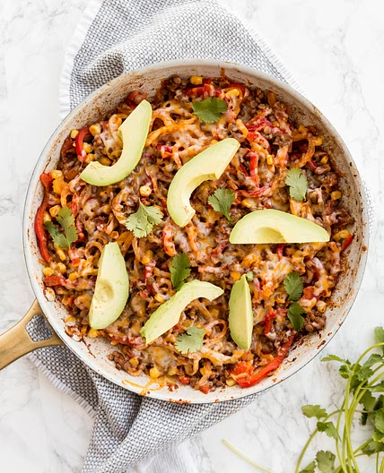 Vegetarian Lentil Taco Skillet