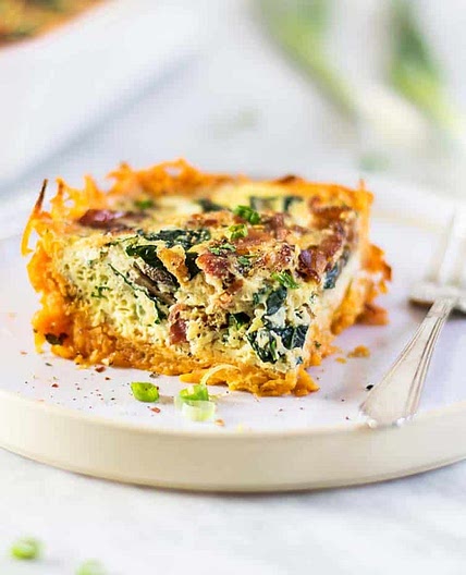 Sweet Potato Bacon Quiche