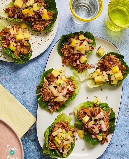 Pork Carnitas with Pineapple and Mango Salsa | Slimming & Weight Watchers Friendly