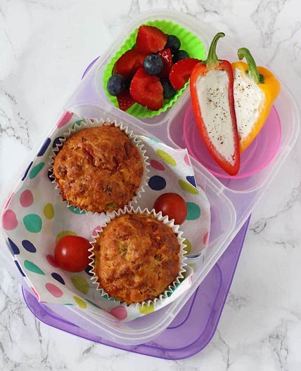 Pizza Lunchbox Savoury Muffins