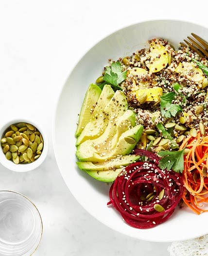 Summer Glow Buddha Bowl with House Vinaigrette