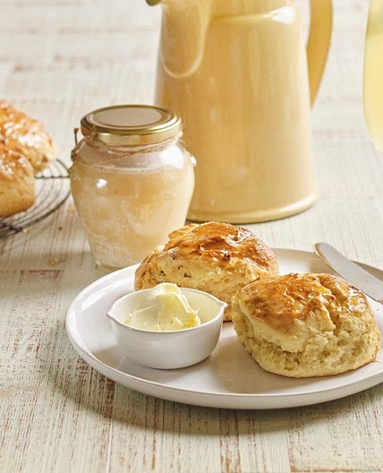 Honey and apple scones