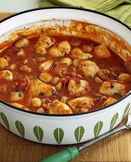 Quick chicken chasseur