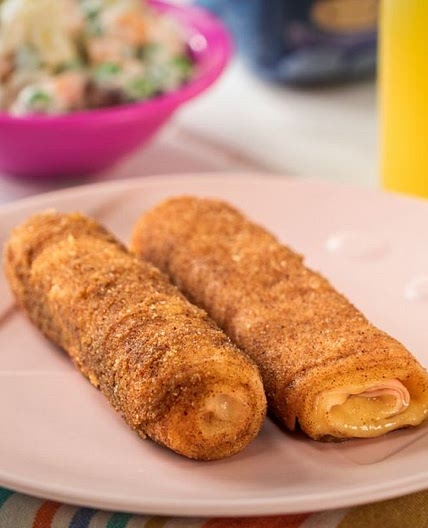 Rollitos de Jamón y Queso Empanizados
