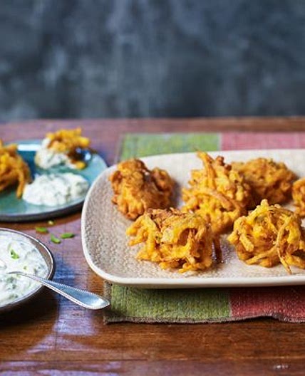 Easy onion bhajis