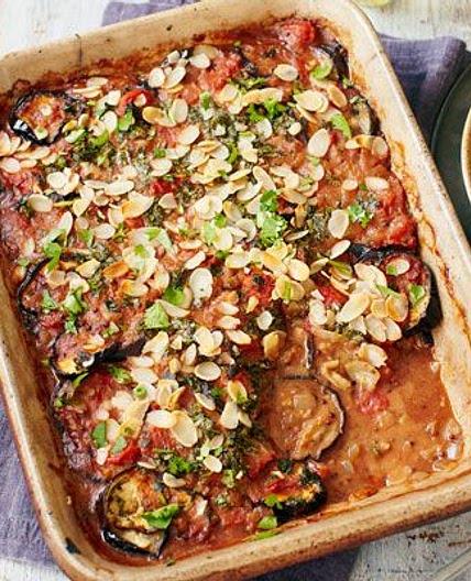 Spiced aubergine bake
