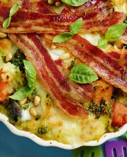 Cheesy mashed potato hash