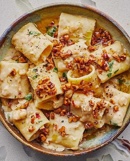 Pantry Pasta with Vegan Cream Sauce 