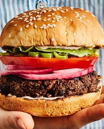 Easiest-Ever Grilled Veggie Burger 