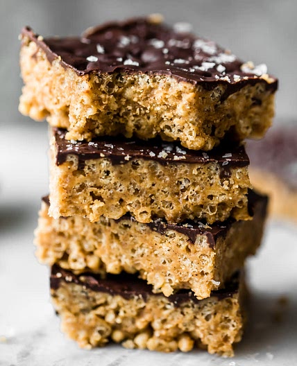 Vegan peanut butter Rice Krispie treats 