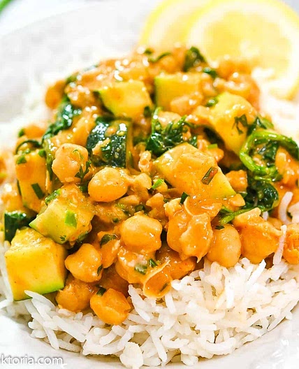 Easy Zucchini Chickpea Curry as edited by MRB