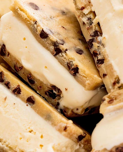 Cookie Dough Ice Cream Sandwiches