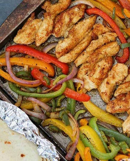 Sheet Pan Chicken Fajitas