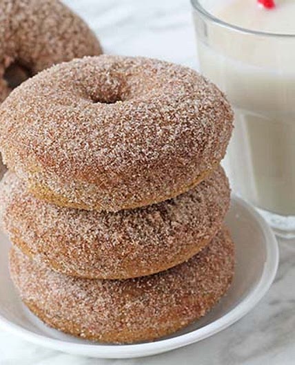 Vegan Cinnamon Sugar Doughnuts