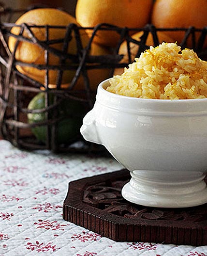 Caribbean-Style Orange Juice Rice