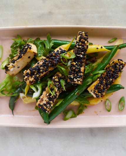 Golden-crusted Sesame Seeded Tofu
