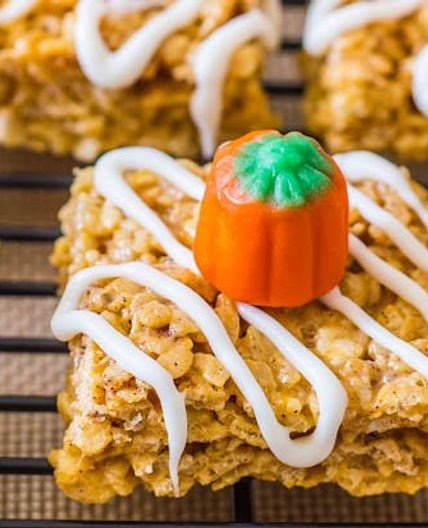 Pumpkin Pie Rice Krispie Treats