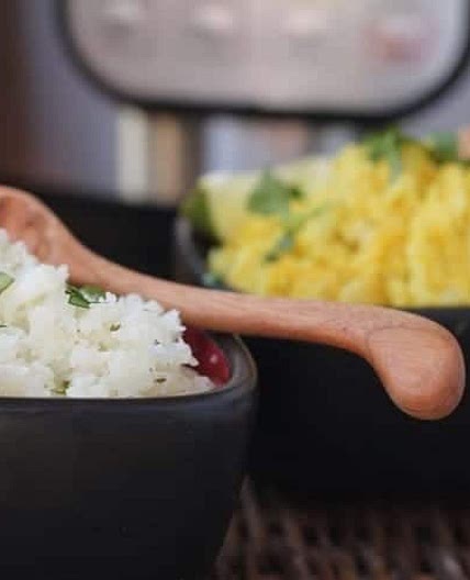 Cauli-Rice in the Instant Pot: Basic or Cilantro Lime Flavors